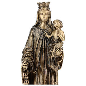 Bronze Statue of Our Lady of Carmine 80 cm for OUTDOORS
