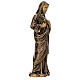 Devotional statue of the Sacred Heart of Jesus in bronze 60 cm for EXTERNAL USE s5