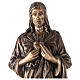 Estatua Corazón divino de Jesús bronce 80 cm para EXTERIOR s2