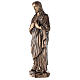Estatua Corazón divino de Jesús bronce 80 cm para EXTERIOR s3