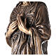 Statua Cuore divino di Gesù bronzo 80 cm per ESTERNO s4