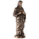 Statua Cuore divino di Gesù bronzo 80 cm per ESTERNO s5