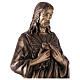 Imagem Coração divino de Jesus bronze 80 cm para EXTERIOR s6