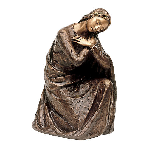 Estatua Virgen de la Anunciación bronce 45 cm para EXTERIOR 1