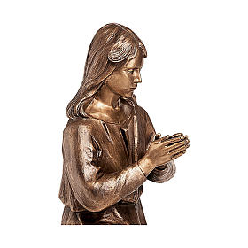 Bronzestatue, Betende, 90 cm, für den AUßENBEREICH