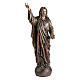 Statue of Lord Jesus in bronze 145 cm for EXTERNAL USE s1