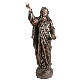 Statue Jésus Maître bronze 145 cm POUR EXTÉRIEUR