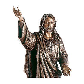 Statue Jésus Maître bronze 145 cm POUR EXTÉRIEUR