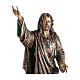 Statua Gesù Maestro bronzo 145 cm per ESTERNO s2