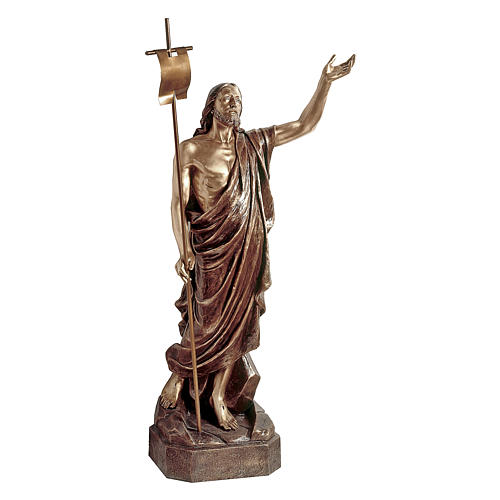 Estatua Jesús Resucitado bronce 135 cm para EXTERIOR 1