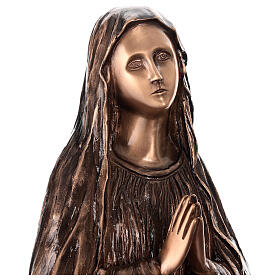 Statue of Our Lady of Lourdes in bronze 80 cm for EXTERNAL USE