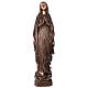 Statue of Our Lady of Lourdes in bronze 80 cm for EXTERNAL USE s1