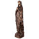 Statue of Our Lady of Lourdes in bronze 80 cm for EXTERNAL USE s3