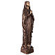 Statue of Our Lady of Lourdes in bronze 80 cm for EXTERNAL USE s5