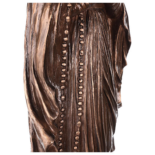 Estatua Virgen de Lourdes bronce 80 cm para EXTERIOR 8