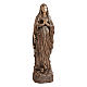 Estatua Virgen de Lourdes bronce 80 cm para EXTERIOR s1