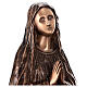 Estatua Virgen de Lourdes bronce 80 cm para EXTERIOR s2