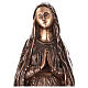 Estatua Virgen de Lourdes bronce 80 cm para EXTERIOR s4