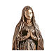 Statue Notre-Dame de Lourdes bronze 80 cm POUR EXTÉRIEUR s2