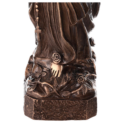 Our Lady of Lourdes Bronze Statue 80 cm for OUTDOORS 6