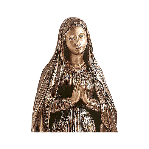 Bronzestatue, Unsere Liebe Frau in Lourdes, 110 cm, für den AUßENBEREICH 2