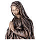 Imagem devocional Virgem Maria bronze 110 cm para EXTERIOR s2