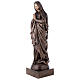 Virgin Mary Bronze Statue with Folded Hands 110 cm for OUTDOORS s3
