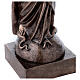 Virgin Mary Bronze Statue with Folded Hands 110 cm for OUTDOORS s7