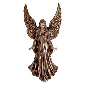 Statue of Angel for wall in bronze 110 cm for EXTERNAL USE