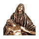 Statue of Piety in bronze 45 cm for EXTERNAL USE s2