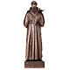 Statue of St Francis of Assisi in bronze 110 cm for EXTERNAL USE s8