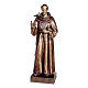 Statua San Francesco d'Assisi bronzo 110 cm per ESTERNO