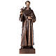 Statua San Francesco d'Assisi bronzo 110 cm per ESTERNO s1