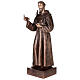 Statua San Francesco d'Assisi bronzo 110 cm per ESTERNO s3