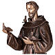 Statua San Francesco d'Assisi bronzo 110 cm per ESTERNO s6