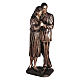 Statua in bronzo coppia addolorata 170 cm per ESTERNO s1