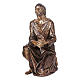 Statue of Christ in the Gethsemane in bronze 120 cm for EXTERNAL USE s1