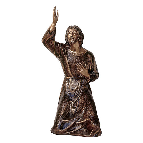 Bronzestatue, Jesus im Garten Gethsemane, 115 cm, für den AUßENBEREICH 1
