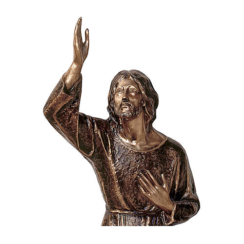 Statue Jésus dans le jardin Gethsémani en bronze 115 cm POUR EXTÉRIEUR 2