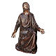 Statue of Jesus in the vegetable garden in bronze 105 cm for EXTERNAL USE s1