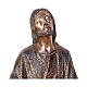 Statue of Jesus in the vegetable garden in bronze 105 cm for EXTERNAL USE s2