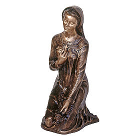 Bronze statue of Kneeling Woman 110 cm for EXTERNAL USE
