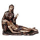 Statua funeraria Pietà in bronzo 55 cm per ESTERNO s1