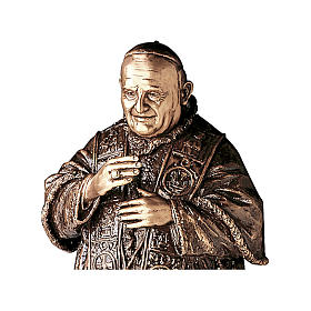 Bronzestatue, Papst Johannes XXIII, 65 cm, für den AUßENBEREICH