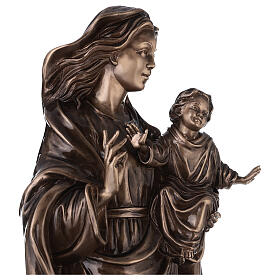 Statue of Virgin Mary with Baby Jesus in bronze 65 cm for EXTERNAL USE