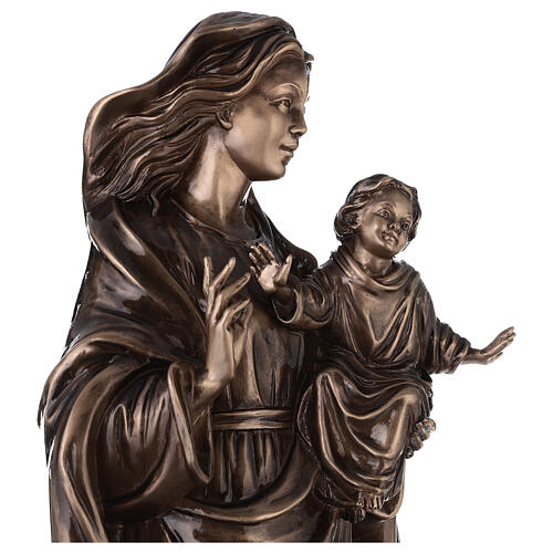 Statue of Virgin Mary with Baby Jesus in bronze 65 cm for EXTERNAL USE 2