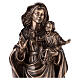 Statue of Virgin Mary with Baby Jesus in bronze 65 cm for EXTERNAL USE s6