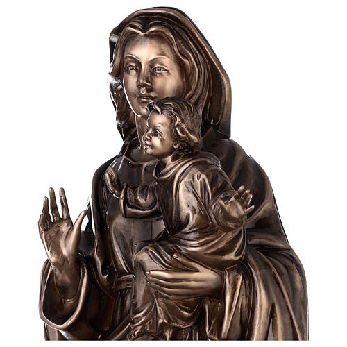 Estatua Virgen con Niño bronce 65 cm para EXTERIOR 4