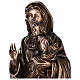 Estatua Virgen con Niño bronce 65 cm para EXTERIOR s4