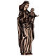Estatua Virgen con Niño bronce 65 cm para EXTERIOR s5